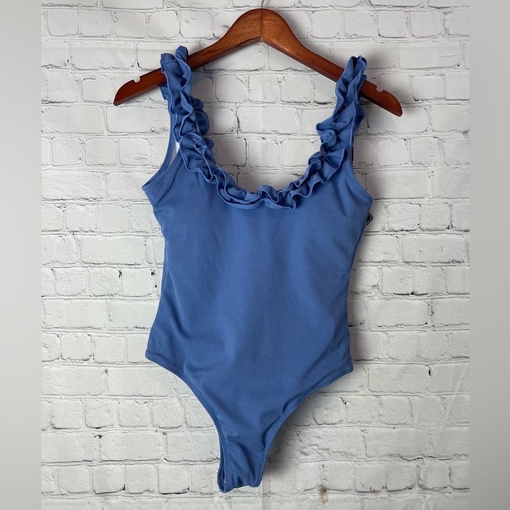 Zaful One Piece Swim Suite Blue Size 6